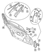 4865447AA - : Hinge Cover, Left for Mopar Image