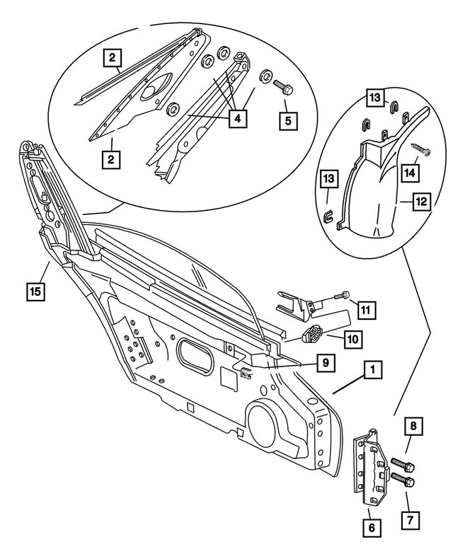 4865447AA - : Hinge Cover, Left for Mopar Image
