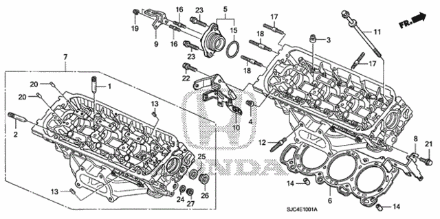 Rear Cylinder Head (1) for 2006 Honda Ridgeline #0