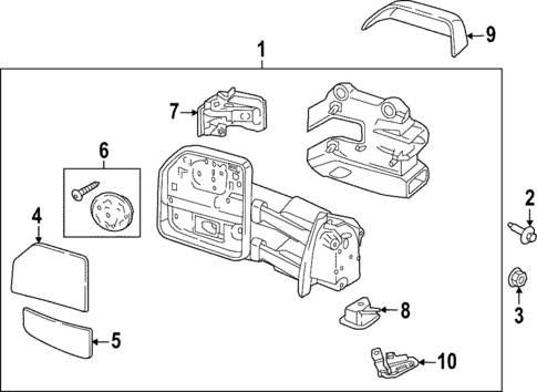 Outside Mirrors for 2024 Ford F-150 Lightning #1