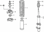 51687SV1A02 - Chassis: COVER, FR. SLEEVE DUST (SHOWA) for Acura Image