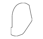 792730E190E0 - Body: Hinge Cover for Toyota Image