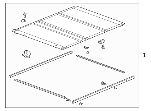 Exterior Trim - Pick UP Box for 2024 Chevrolet Silverado 2500 HD #8