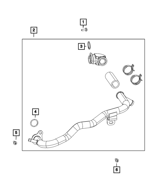 68503558AA - : Coolant Tube O Ring for Mopar Image