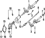 489583J600 - : Mount Bracket for INFINITI: G20 Image