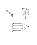 56044075AE - Electrical: Ignition Cable for Mopar Image