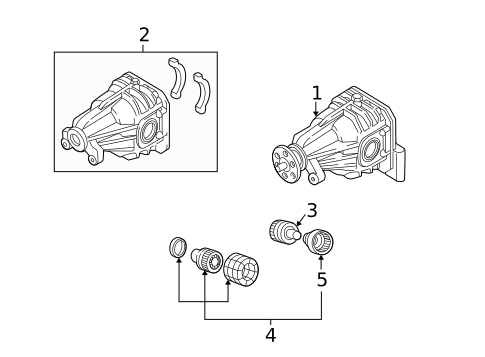 Axle & Differential for 2003 Hyundai Santa Fe #0