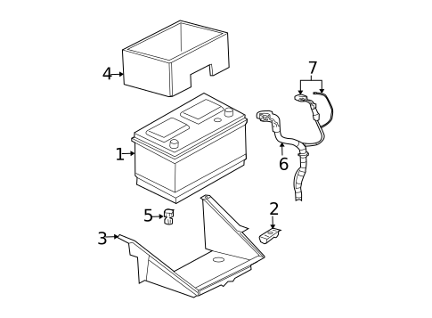Battery & Related Components for 2007 Dodge Dakota #0