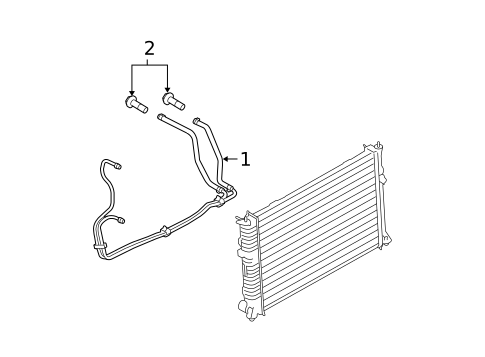 Trans Oil Cooler for 2006 Ford Fusion #1