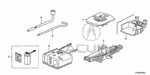 84540TL7A10 - Interior/Bumper: SPACER ASSY., TOOL BOX (TRUNK) for Acura Image