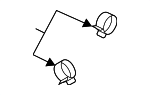 195125A2A01 - Cooling System: Radiator Hose Clamp for Honda Image
