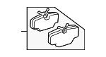 SFP500130 - : Brake Pads Rear for Land-Rover Image