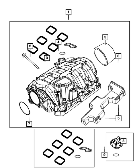 Manifolds and Vacuum Fittings for 2019 Dodge Challenger #1