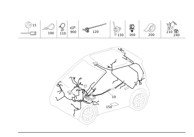 4515405500 - Electrical Equipment and Instruments: Electrical Wiring Harness for Smart Image image