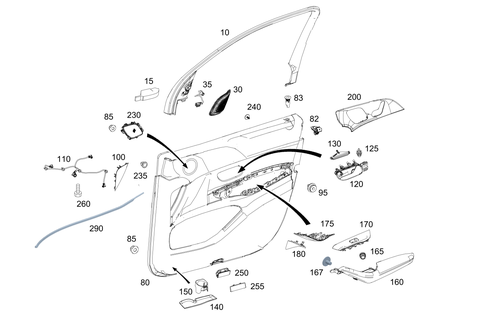 Door Paneling for 2025 Mercedes-Benz GLE450e #0