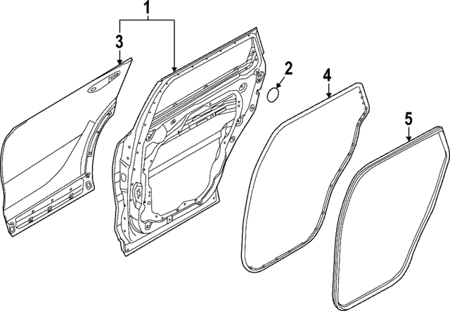 83110DW000 - : Weather-Strip On Body for Kia Image