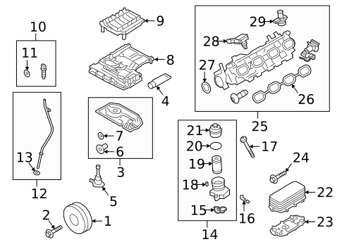 Engine Parts for 2020 Porsche Panamera #1