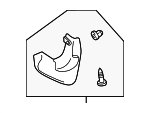 BJ0E51850 - Accessories: Mud Flap for Mazda Image