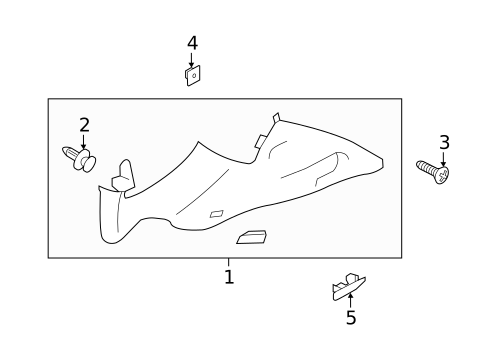 Interior Trim - Quarter Panels for 2015 Subaru Impreza #1