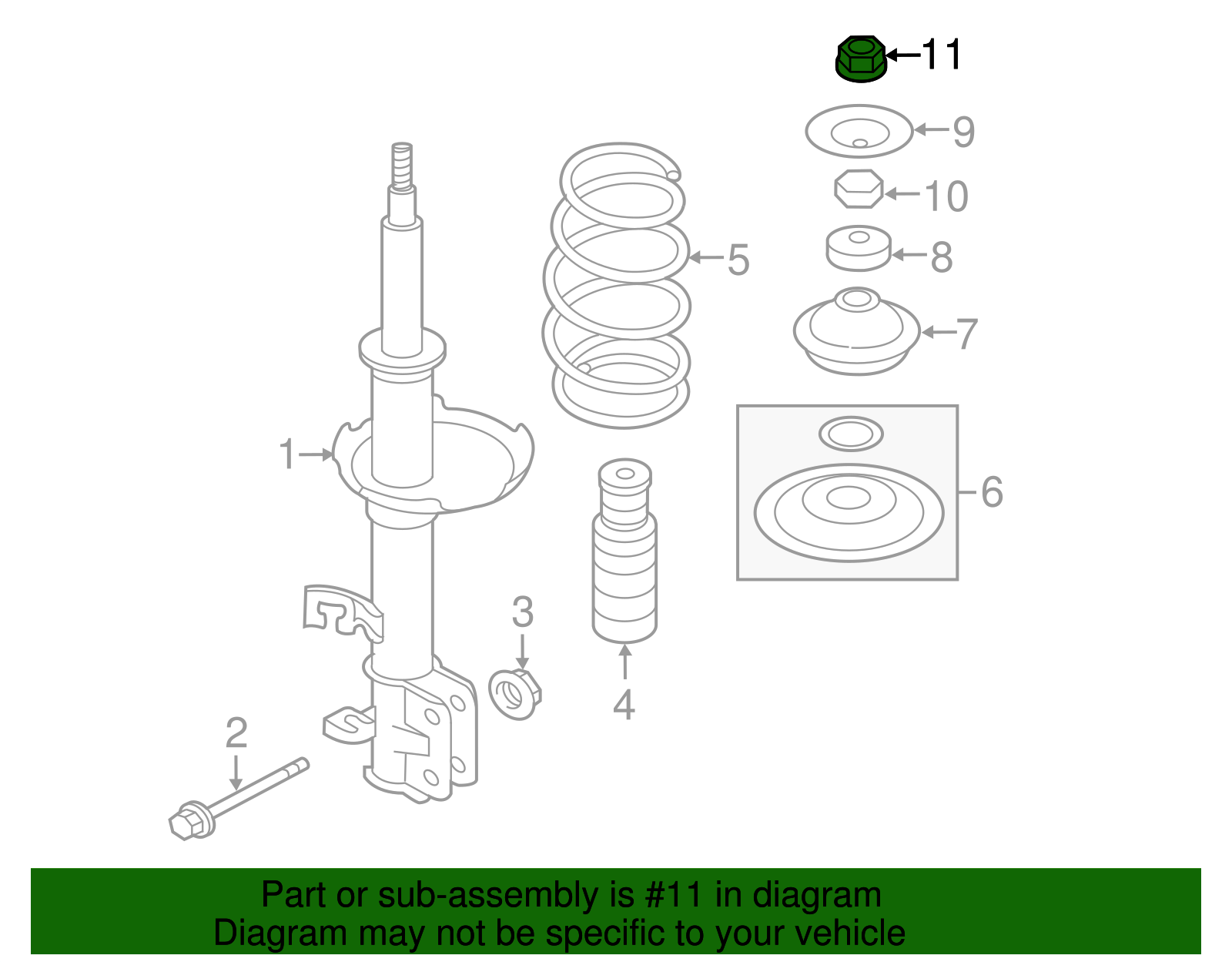 ヌプリーム 54588-ED00A Genuine Nissan #54588ED00A Nut