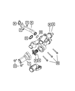 68003582AA - Cooling: Coolant Adapter Package for Chrysler: Sebring | Dodge: Caliber | Jeep: Compass, Patriot Image