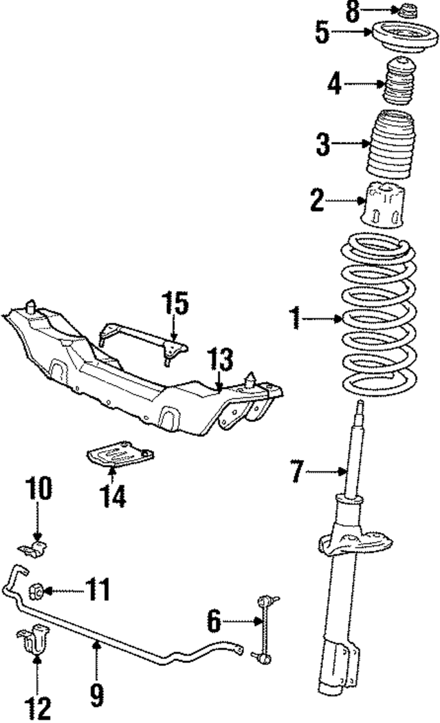 1359040 - Suspension: Boot Bumper for Volvo: 760, 780, 960, S90, V90 Image