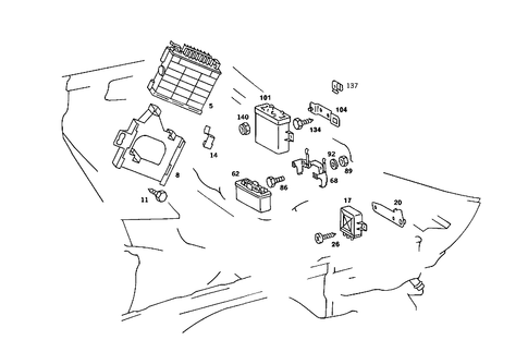 Control Units for 1984 Mercedes-Benz 380SE #1