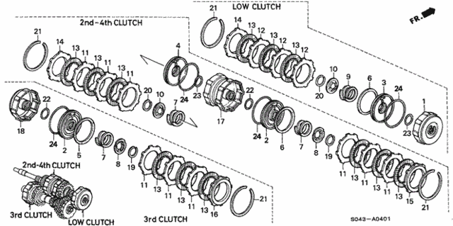 AT Clutch (M4RA) (Suzuka) for 1997 Honda Civic #0