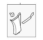 91112FG500NN - : Lower Molding for Subaru: Impreza Image