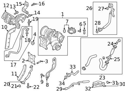 Turbo Charger for 2019 Volkswagen Tiguan #0