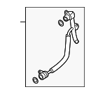 6K121497AS - Engine: Feed Line for Volkswagen: Atlas, Atlas Cross Sport, GTI, Jetta, Tiguan Image