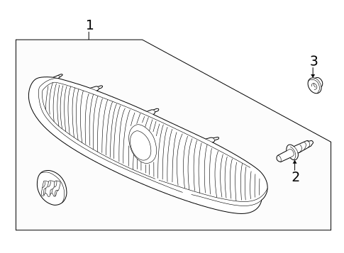 Grille & Components for 2004 Buick LeSabre #0