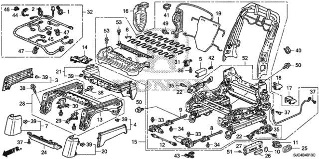 Front Seat Components (L.) (8Way Power Seat) (2) for 2013 Honda Ridgeline #0