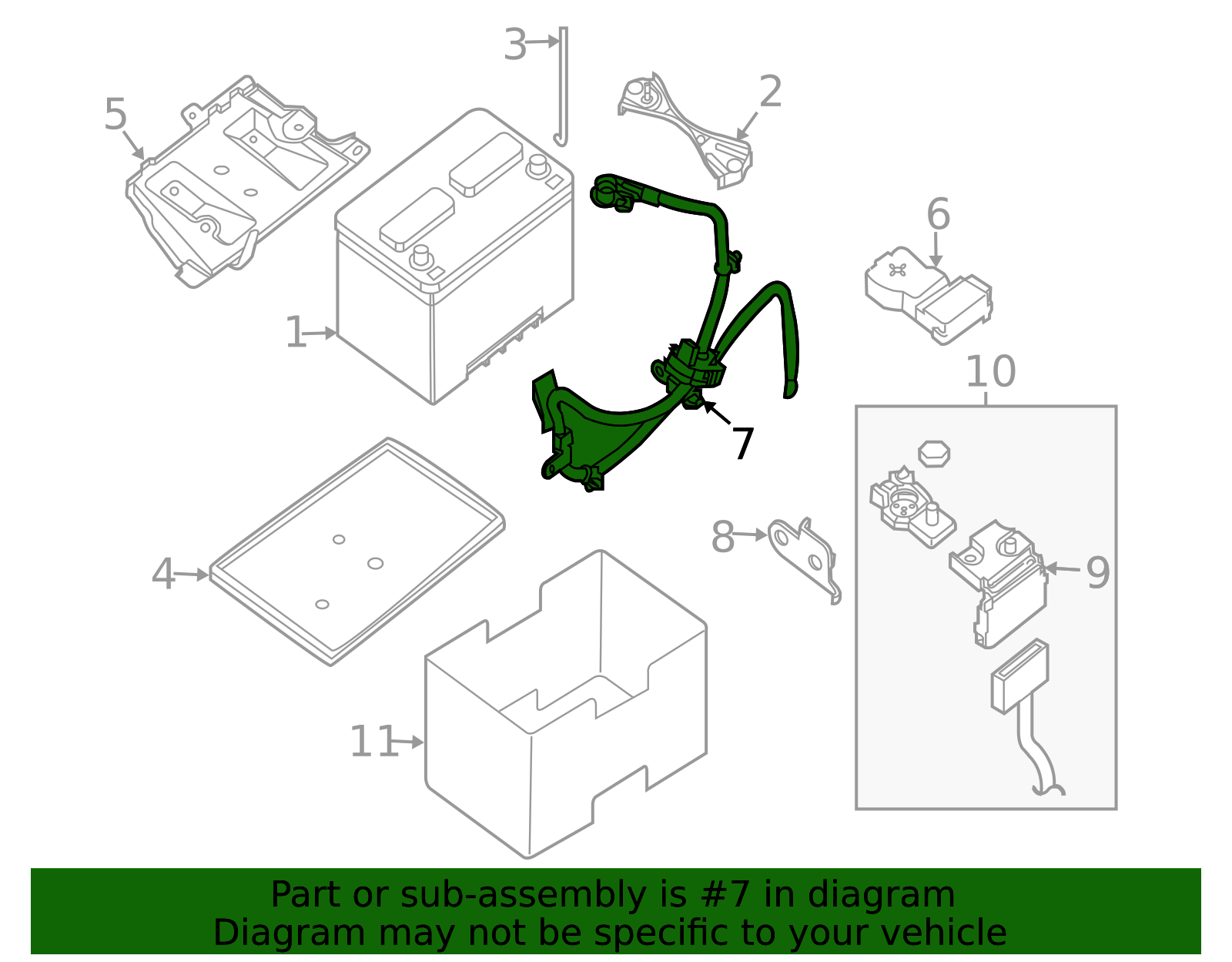 24080-JA10A - Negative Cable 2007-2014 Nissan | Official Nissan