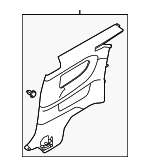 LR029275 - Body: Lower Quarter Trim for Land-Rover Image