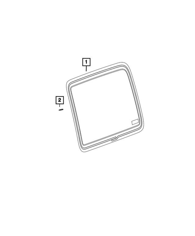 68291713AC - Glass: Quarter Window Glass, Left for Mopar Image