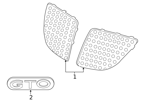 Grille & Components for 2004 Pontiac GTO #0
