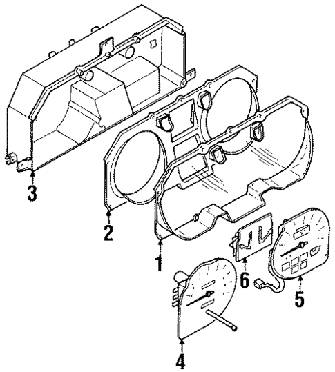 Cluster & Switches for 1995 Mitsubishi Montero #0