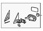 51163455344 - Body: Mirror Assembly for BMW: X3 Image