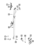 6509460AA - Restraints: Hex Nut for Mopar Image