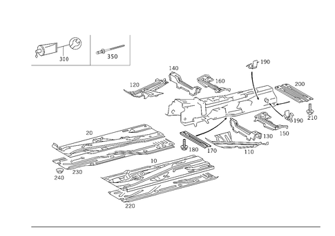 Front Floor for 2003 Mercedes-Benz CL500 #0