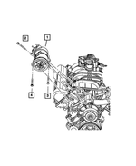 6504344 - Air Conditioning &amp; Heater: Hex Head Screw And Washer for Mopar Image
