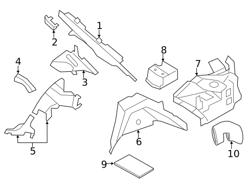 Interior Trim - Quarter Panels for 2015 BMW 740Ld xDrive #0