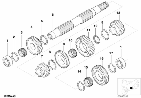 Transmission Shafts for 2007 BMW-Motorrad K 1200 LT #0