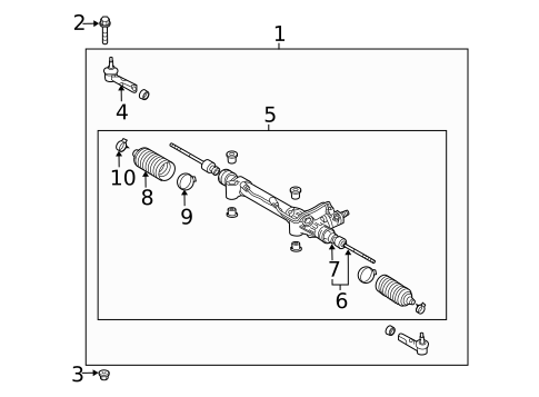 Steering Gear & Linkage for 2007 Toyota FJ Cruiser #0