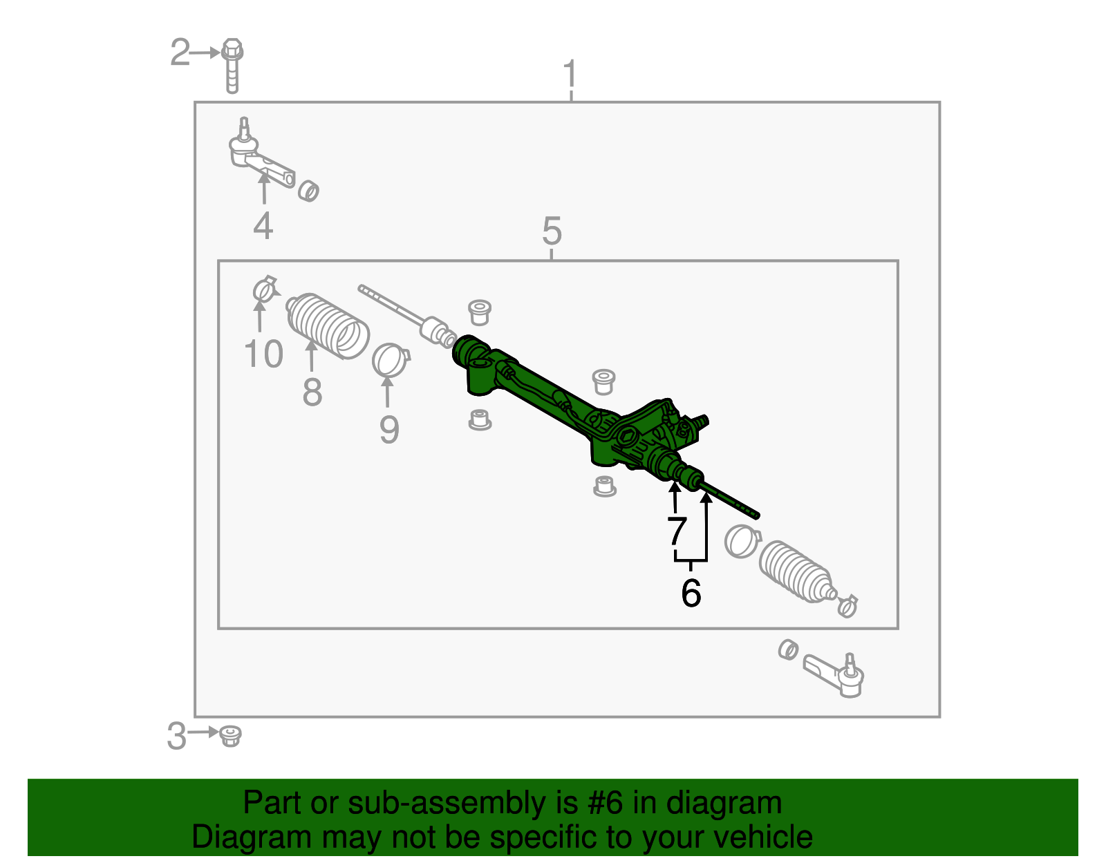2007-2009 Toyota FJ Cruiser Steering Tie Rod End 45503-39305
