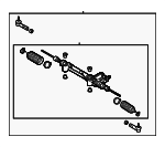 4420035080 - Steering: Steering Gear Assembly for Toyota: FJ Cruiser Image