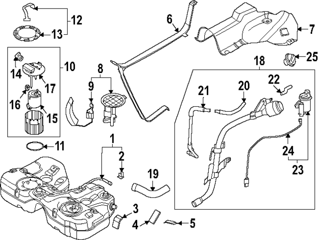 31036L3600 - : Filler Hose for Kia: K5 Image