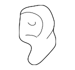 5839960010 - Body: Retainer for Lexus: LX450, LX470 Image