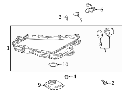 Bulbs - Chassis for 2022 Lexus IS300 #0